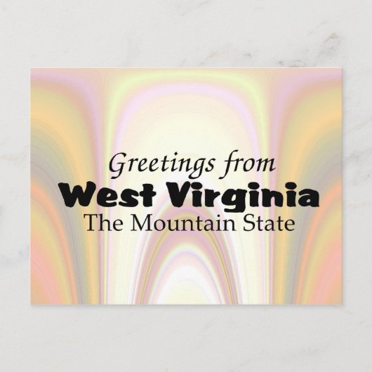 West Virginia Briefkaart (Voorkant)