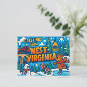 WEST VIRGINIA BRIEFKAART (Staand voorkant)
