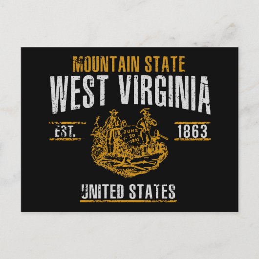West Virginia Briefkaart (Voorkant)