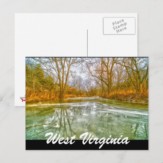 WEST VIRGINIA BRIEFKAART (Voorkant / Achterkant)