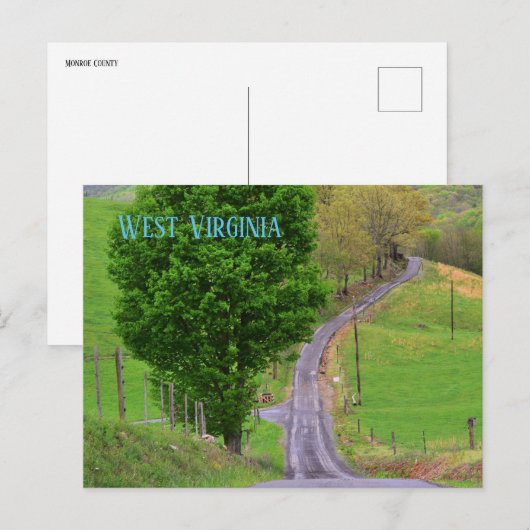 West Virginia Briefkaart (Voorkant / Achterkant)