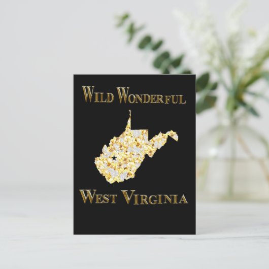 WEST VIRGINIA BRIEFKAART (Staand voorkant)