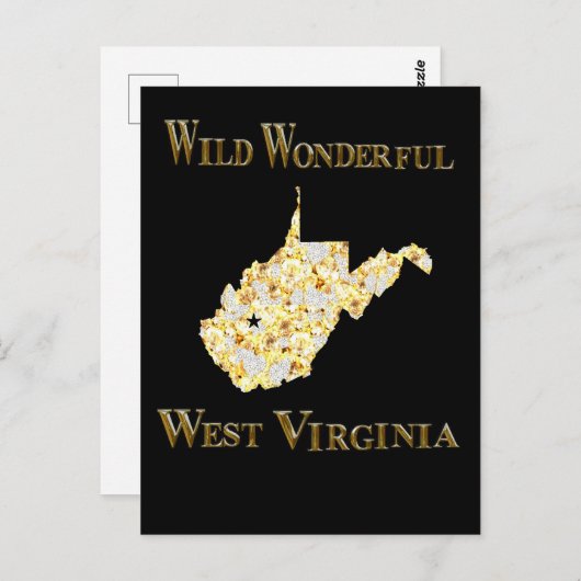 WEST VIRGINIA BRIEFKAART (Voorkant / Achterkant)
