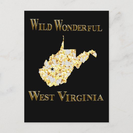 WEST VIRGINIA BRIEFKAART (Voorkant)