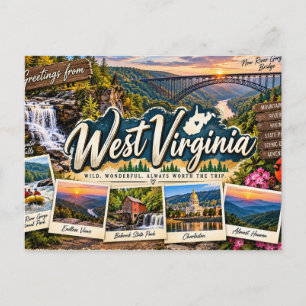 West Virginia Briefkaart