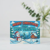 WEST VIRGINIA BRIEFKAART (Staand voorkant)