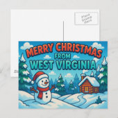 WEST VIRGINIA BRIEFKAART (Voorkant / Achterkant)