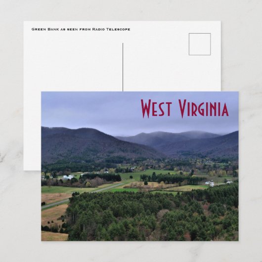 West Virginia Briefkaart Green Bank (Voorkant / Achterkant)