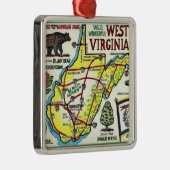 West Virginia  Briefkaart Metalen Ornament (Rechts)