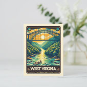 West Virginia |  Briefkaart van patriottische gees (Staand voorkant)