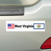 West Virginia Bumpersticker (Op auto)