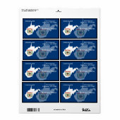 West Virginia Business Label (Full Sheet)