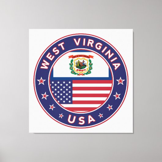 West Virginia Canvas Afdruk (Voorkant)