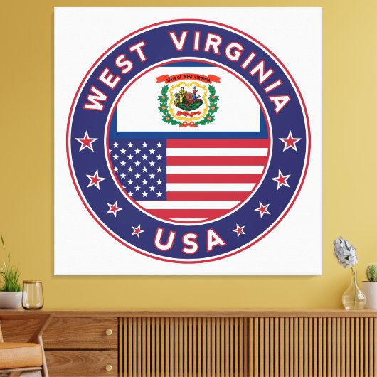 West Virginia Canvas Afdruk (Insitu (Woonkamer))