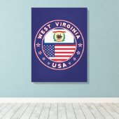 West Virginia Canvas Afdruk (Insitu (Houten vloer))