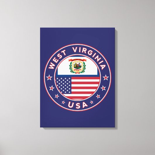 West Virginia Canvas Afdruk (Voorkant)