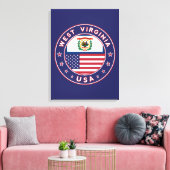 West Virginia Canvas Afdruk (Insitu (Woonkamer))
