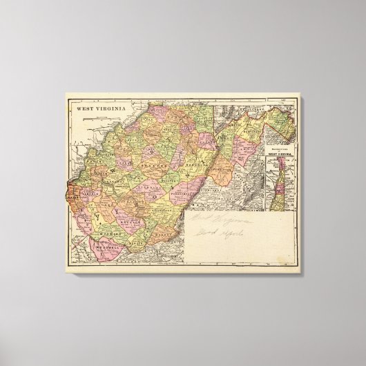 West Virginia Canvas Afdruk (Voorkant)