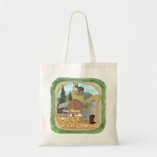 West Virginia Canvas tas (Voorkant)