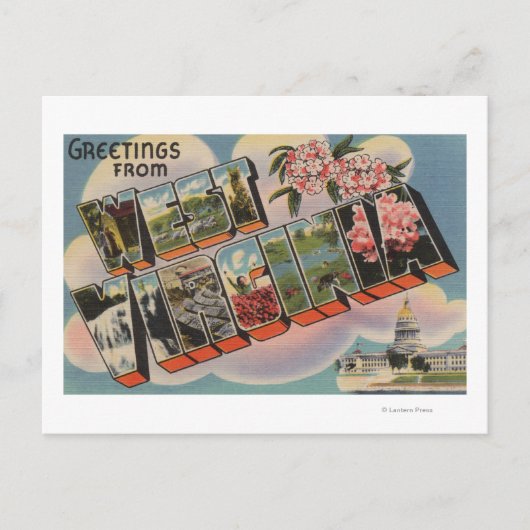 West Virginia (Capital Building) Briefkaart (Voorkant)