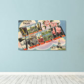 West Virginia (Capital Building) Canvas Afdruk (Insitu (Houten vloer))