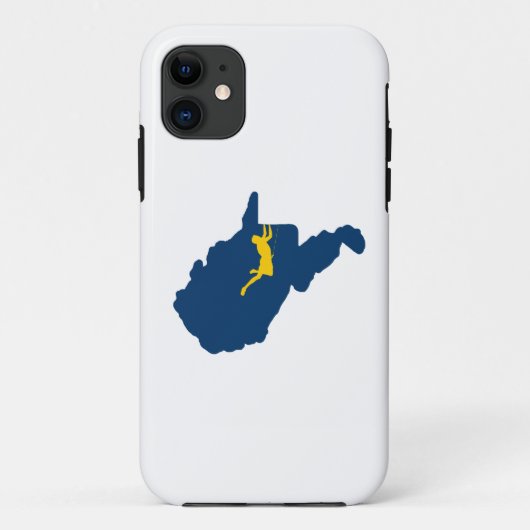 West-Virginia Case-Mate iPhone Case (Achterkant)