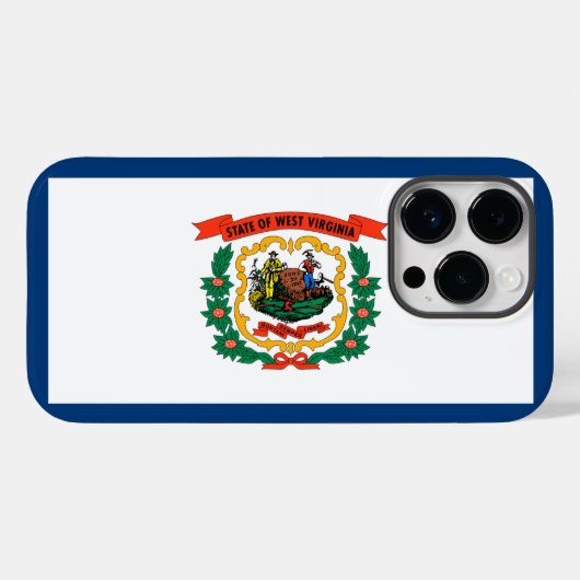 West Virginia Case-Mate iPhone Case (Achterkant (horizontaal))