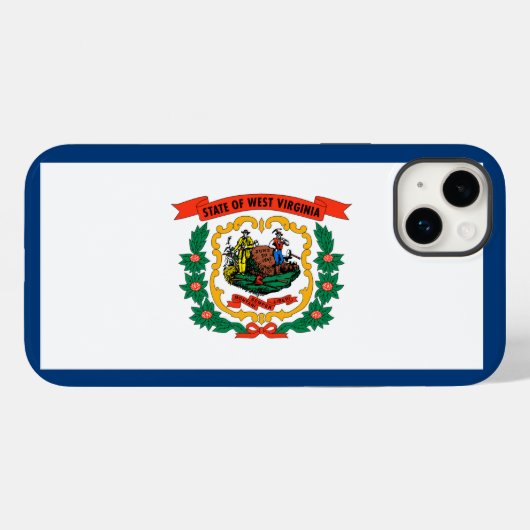 West Virginia Case-Mate iPhone Case (Achterkant (horizontaal))