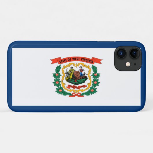 West Virginia Case-Mate iPhone Case (Achterkant (horizontaal))