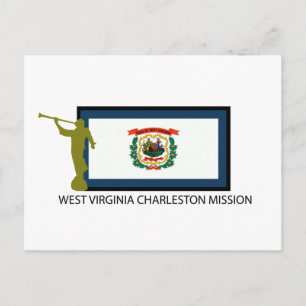 WEST VIRGINIA CHARLESTON MISSIE LDS CTR BRIEFKAART