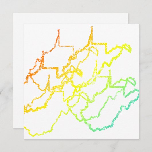 west virginia chill blur kaart (Voorkant / Achterkant)