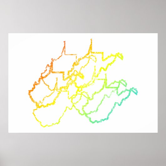 west virginia chill blur poster (Voorkant)