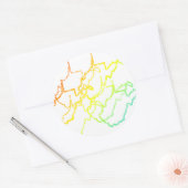 west virginia chill blur ronde sticker (Envelop)