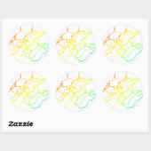 west virginia chill blur ronde sticker (Vel)