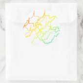 west virginia chill blur ronde sticker (Tas)