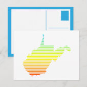 west virginia chill fade briefkaart (Voorkant / Achterkant)