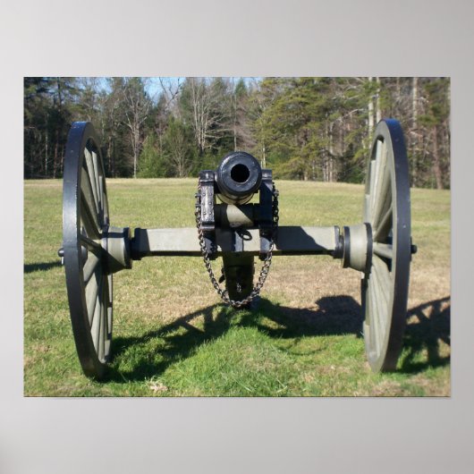 West Virginia Civil War Union Cannon Print (Voorkant)