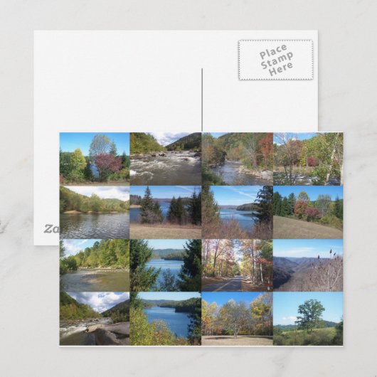 West Virginia Collage Briefkaart (Voorkant / Achterkant)