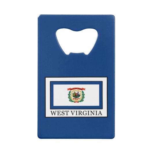 West Virginia Creditkaart Flessenopener (Voorkant)
