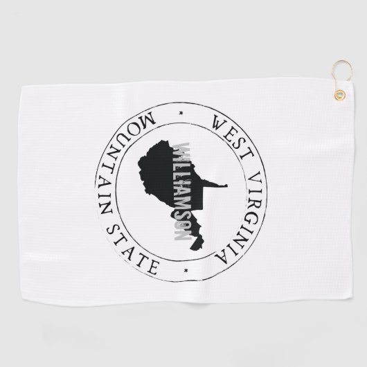 West Virginia Custom Golf Towel Golfhanddoek (Horizontaal)