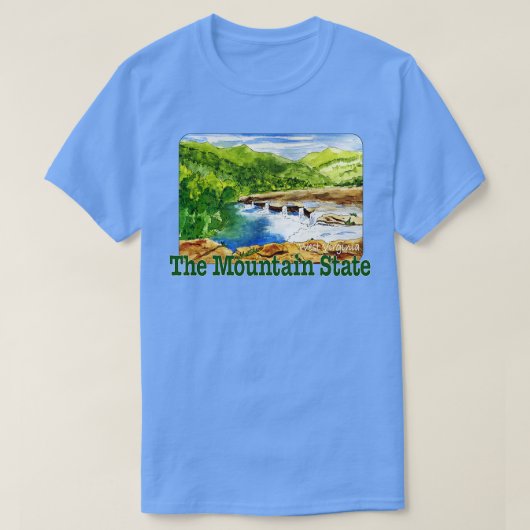 West Virginia de Mountain State T-shirt (Design voorkant)
