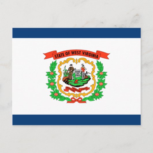 West Virginia Flag Briefkaart (Voorkant)