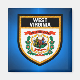 West Virginia Flag Magneet