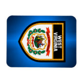 West Virginia Flag Magneet (Horizontaal)