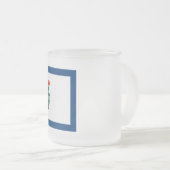 West Virginia Flag Matglas Koffiemok (Voorkant rechts)