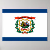 West Virginia Flag Poster (Voorkant)