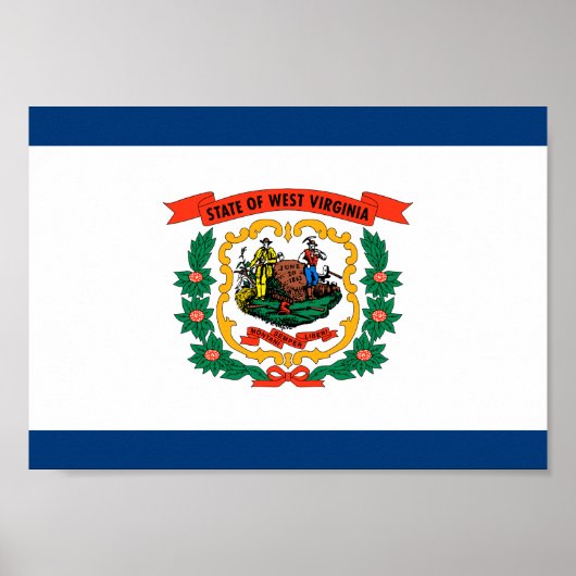 West Virginia Flag Poster (Voorkant)