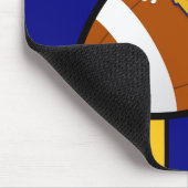 West Virginia Football Blue en Gold Pride Muismat (Hoek)