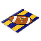 West Virginia Football Blue en Gold Pride Notitieboek (Linkerzijde)