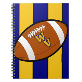 West Virginia Football Blue en Gold Pride Notitieboek